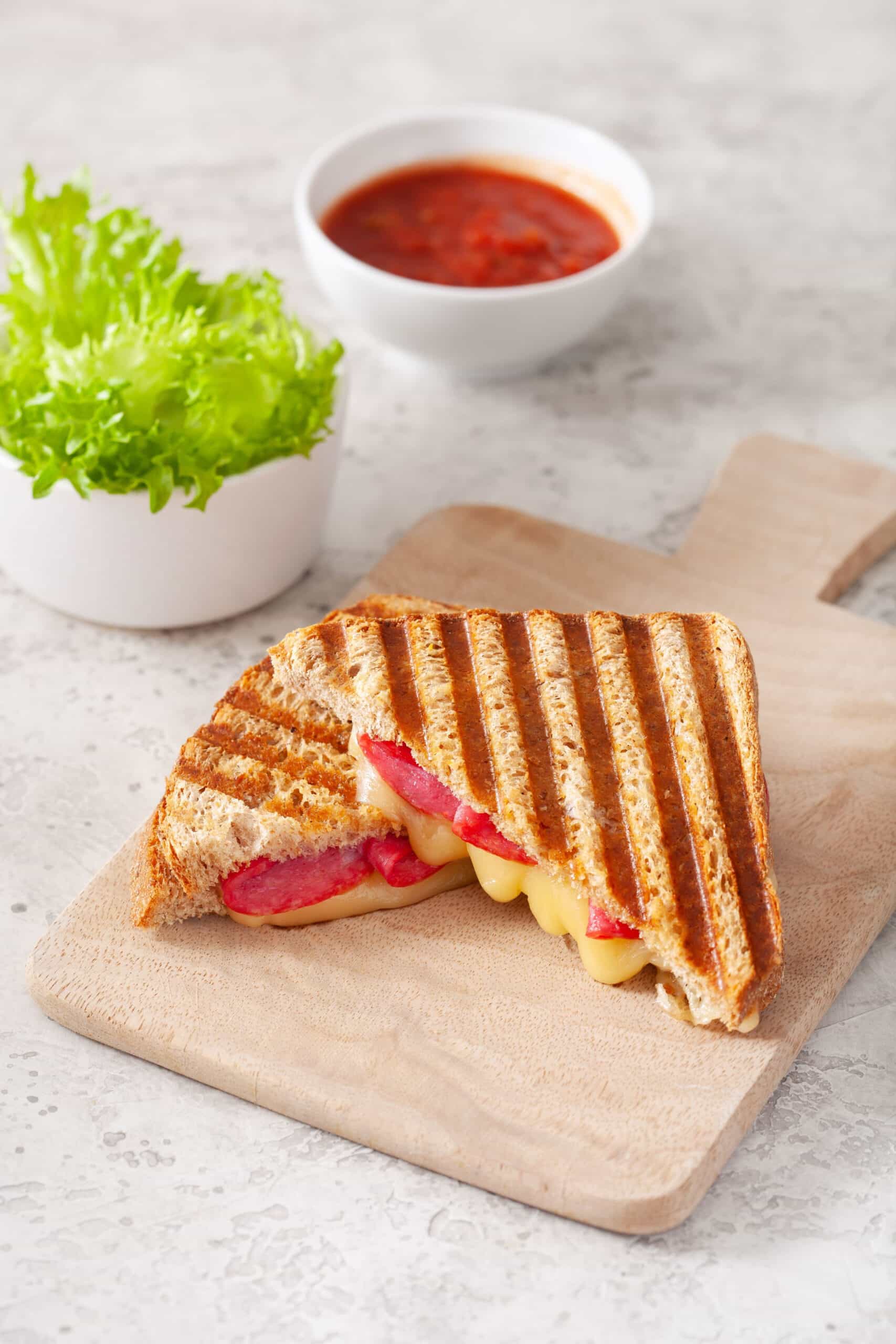 Grilled Salami Sandwich