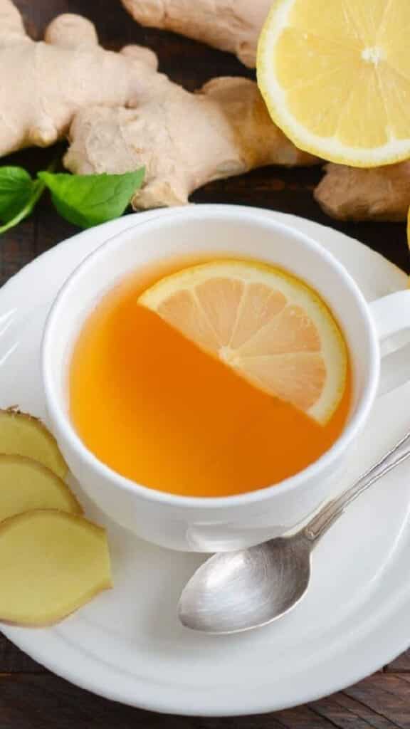 Make Ginger Lemon Tea For Sore Throat