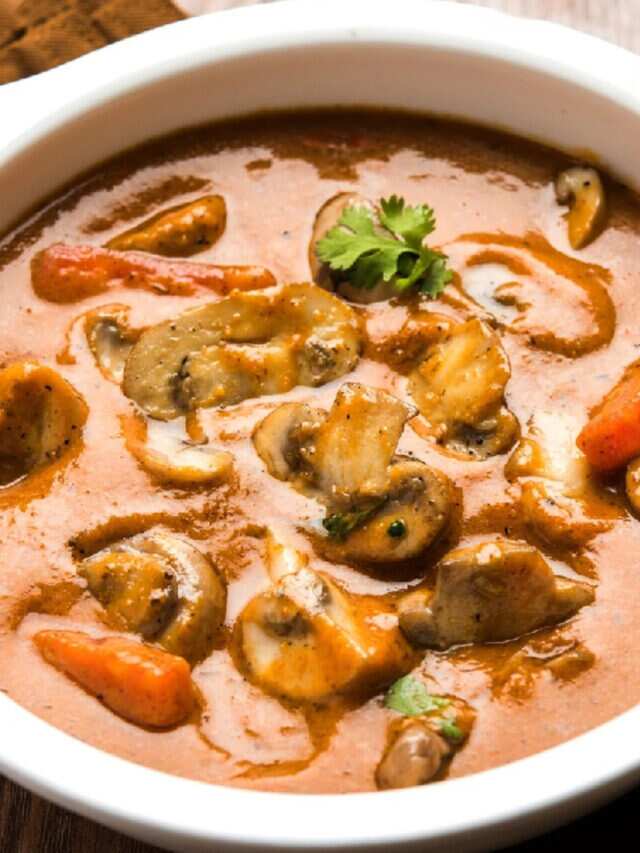 Try Quick And Easy Mushroom Masala Curry