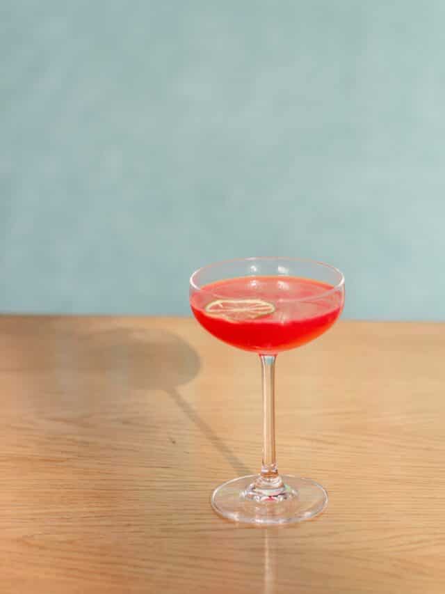 Ruby Red Pomegranate Cosmopolitan Cocktail For NYE