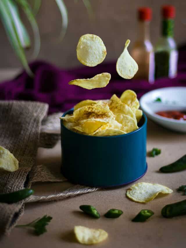Make 2Ingredient, OilFree Potato Chips In The Microwave