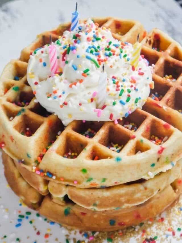 Cute Rainbow Waffle For Valentines Week