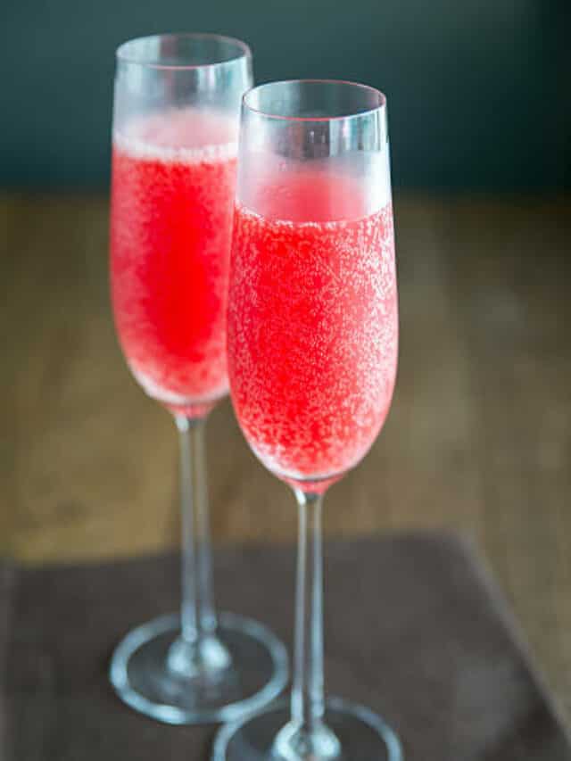Sparkling Rose A Cocktail Refreshing And Bubbly