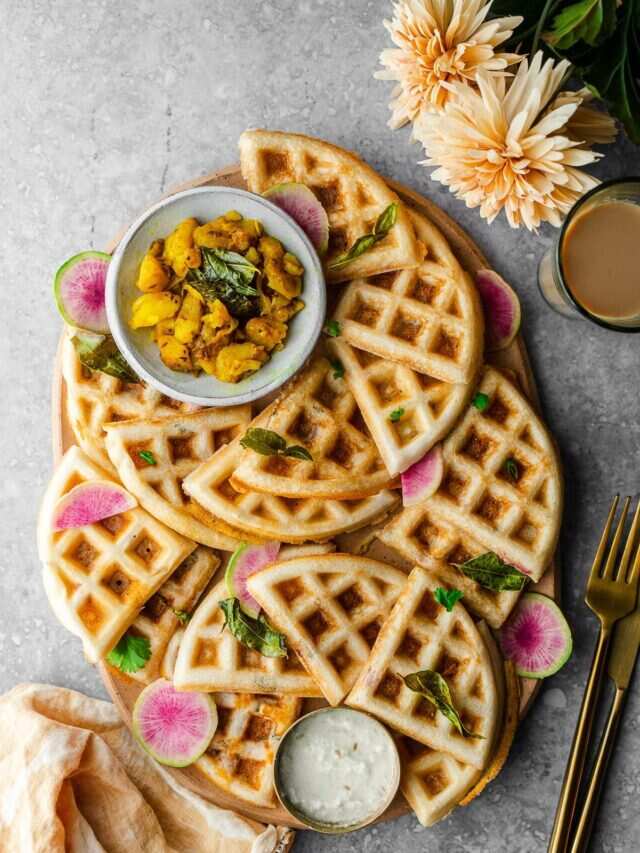 Vegan Dosa Batter Waffles For A Savoury Breakfast