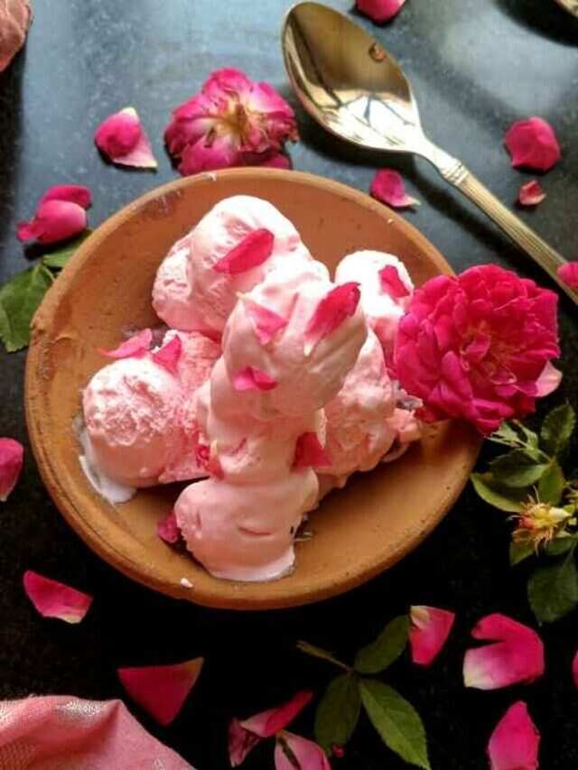 Give Yourself A Floral Treat With Homemade Rose Ice Cream