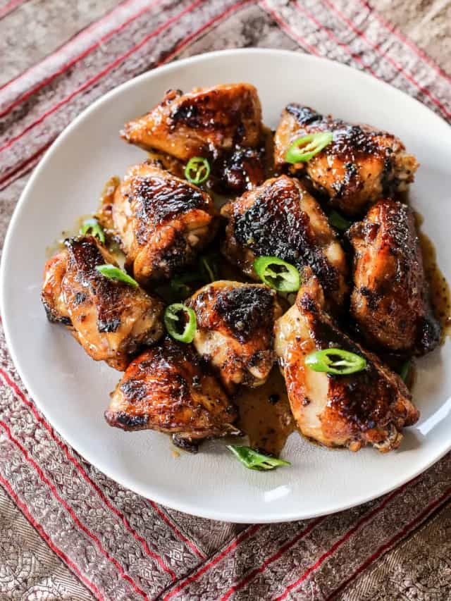 StickySpicy Caramel Ginger Chicken An Easy Asian Side Dish