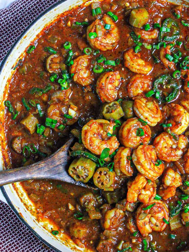 Okra And Shrimp Curry A One Pot Lunch Recipe