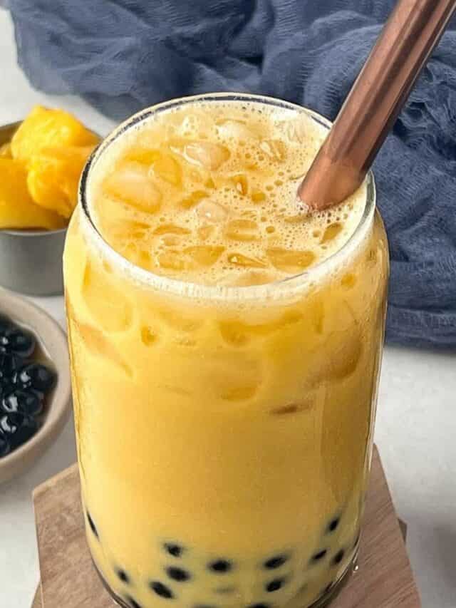 Vegan Mango Bubble Tea A Healthy Way To Start Your Day
