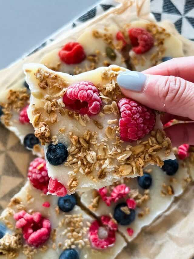 Frozen Honey Yoghurt Bark, A Sweet Snack That's Healthy Too!