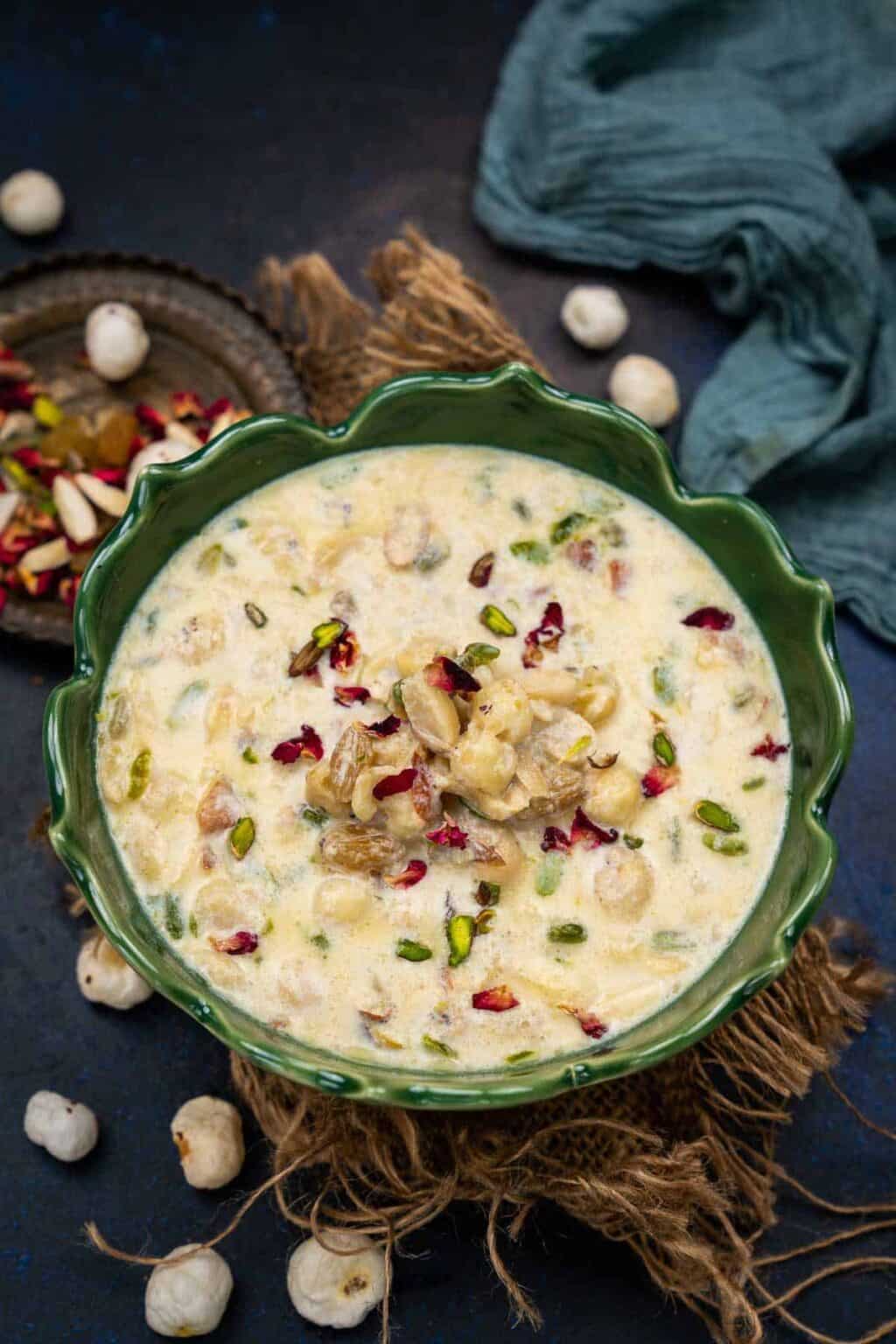 Phool Makhana Kheer (Fox Nut Pudding)