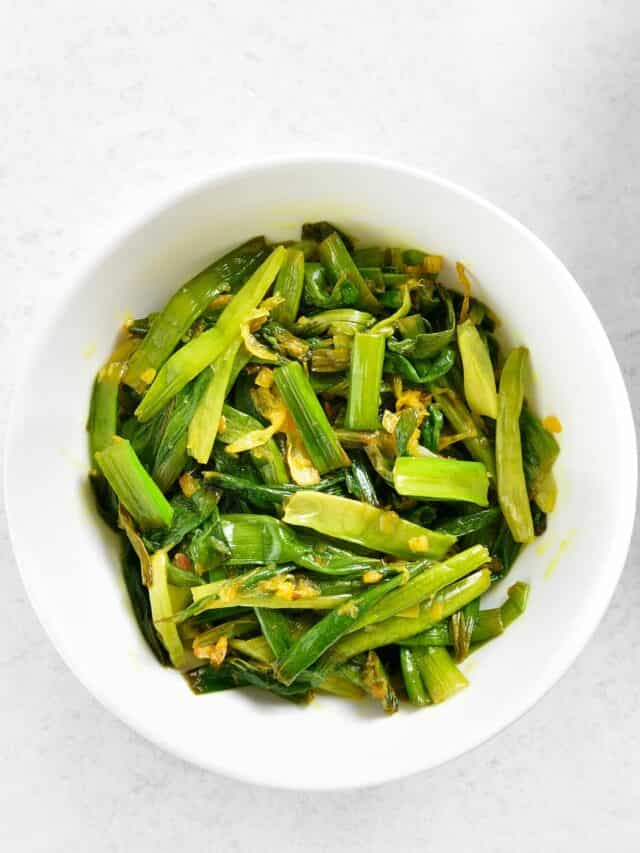 Maharashtrian Spring Onion Bhaji, The Perfect Dinner Recipe