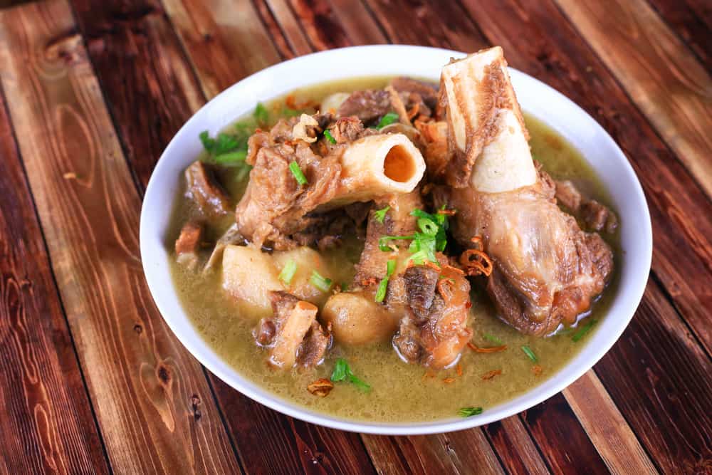 Delicious,Lamb,Gearbox,Soup,(in,Malay,Sup,Gearbox,Kambing),Serve